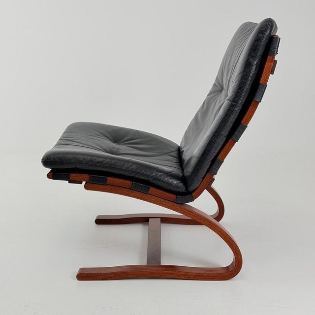 Mid-Century “Kengu” Lounge Chair by Elsa Solheim & Nordahl Solheim for Rybo — 1970s A Scandinavian design classic. This...