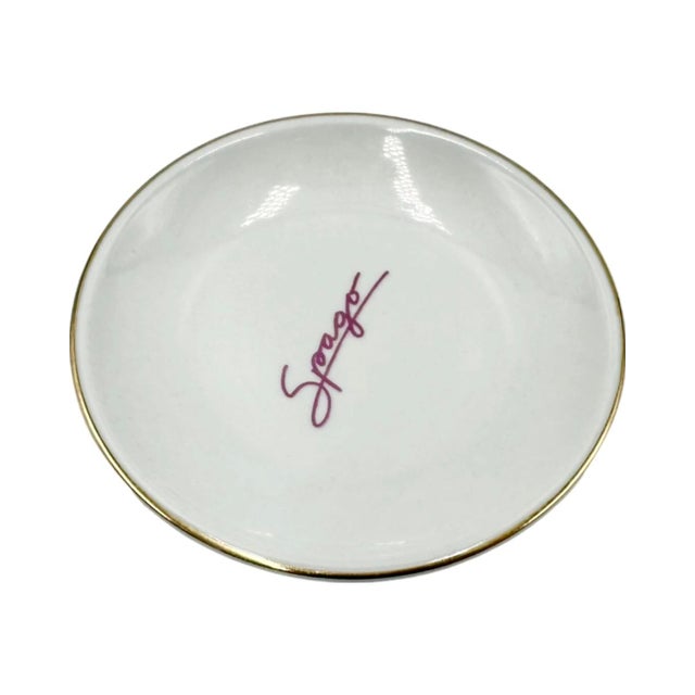 Contemporary Vintage Spago Restaurant Butter Dish Beverly Hills Los Angeles, Ca Porcelain For Sale - Image 3 of 12