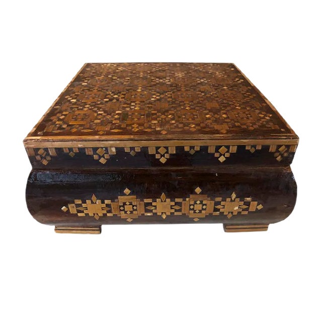 Antique Marquetry Box For Sale