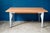 1990s Extendable Table with Bent Steel and Light Wood Legs, 1990s For Sale - Image 5 of 18
