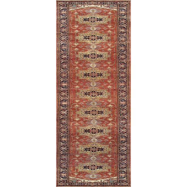 2020s Serapi Wool Rust Area Rug-12' 0'' X 15' 3'' For Sale - Image 5 of 8