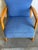 Textile Blue Upholstered Beechwood Lounge Chair Danish Mid-Century Modern 1960s For Sale - Image 7 of 10