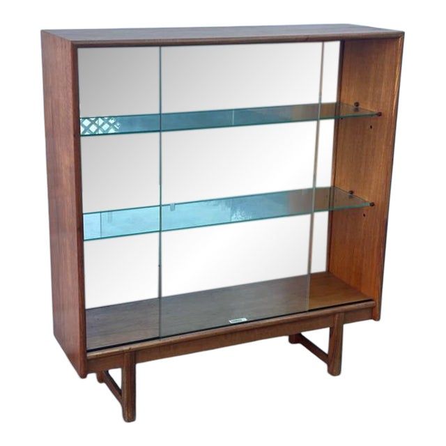 1960s Mid Century Modern Teak Display Cabinet/Bookcase by Turnidge For Sale