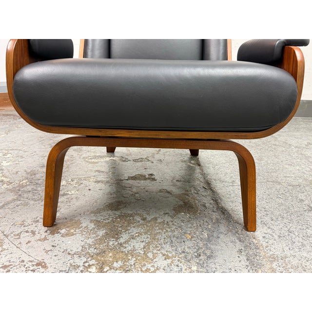 West Elm Paulo Bent Ply Leather Chair For Sale - Image 9 of 12