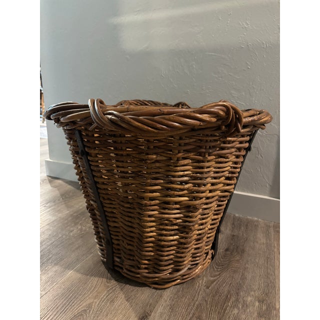 19th Century English Log Basket For Sale - Image 4 of 4