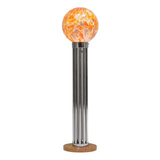 Globe Floor Lamp in Murano Glass and Marble by Goffredo Reggiani, Italy, 1970s For Sale