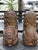 Antique Asian Chinese Carved Wood Foo Dog Figures- A Pair For Sale - Image 4 of 11