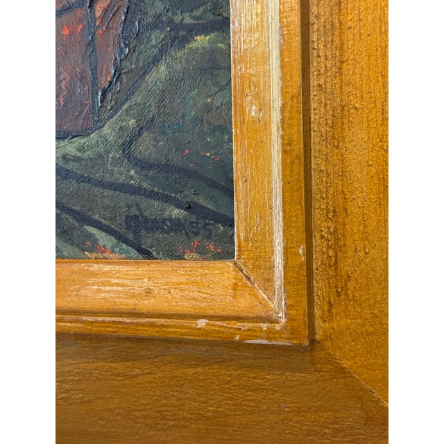 Paper 1950s Mid-Century Modern Still Life With Bottle - Signed For Sale - Image 7 of 8