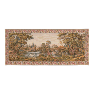 Riverside Landscape Loom Woven Tapestry - 90 X 215 Cm (3'0" X 7'1") - Requires Rod Size 5