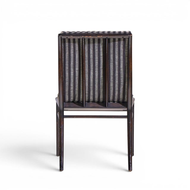 Brown Robsjohn Gibbings for Widdicomb Mid Century Ebonized Walnut Dining Chairs - Set of 6 For Sale - Image 8 of 17