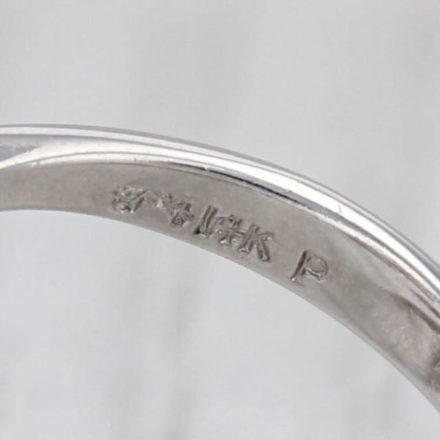 0.20ctw Vine Work Flower Bypass Ring 14k White Gold Size 6.25 Floral Cocktail For Sale - Image 4 of 8