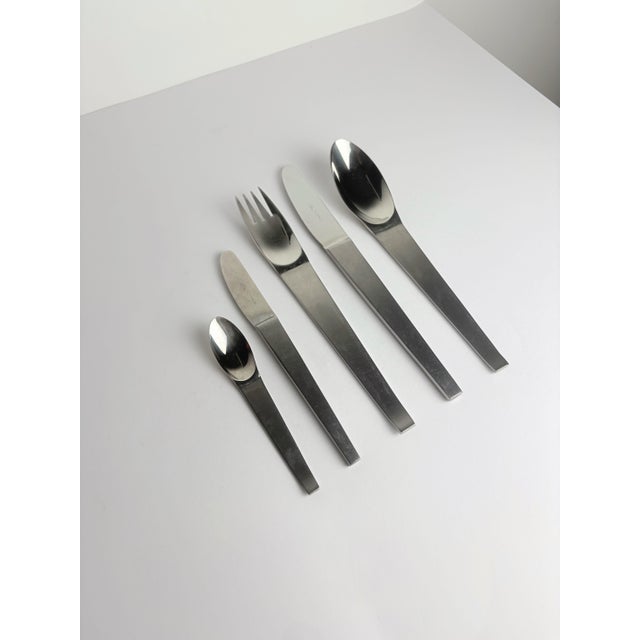 Lunik 2060 30 Piece Flatware Set by Carl Auböck for Morinox, Austria, 1955, Set of 30 For Sale - Image 11 of 11