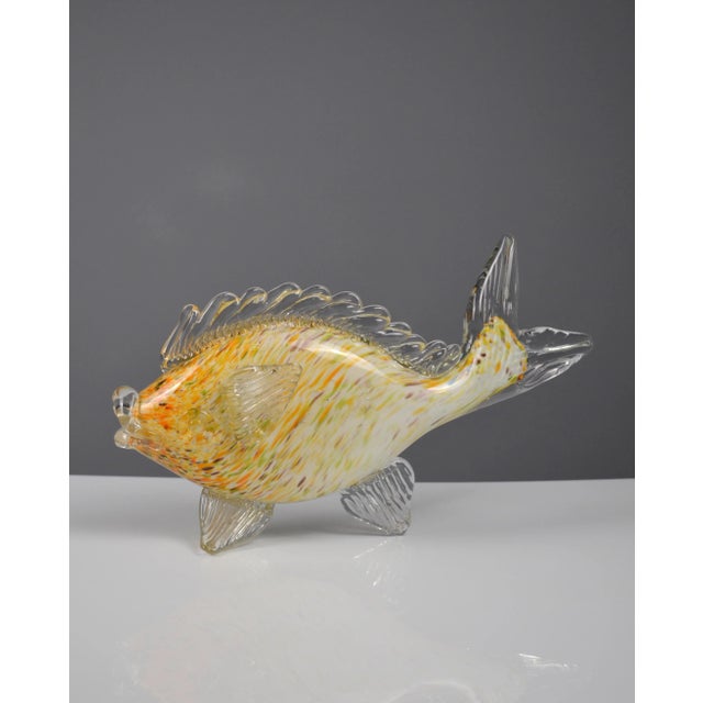 Murano Glass Fish Sculpture, 1960s For Sale - Image 9 of 15