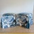 Schumacher Chiang Mai Dragon Skirted Ottomans in China Blue - Pair For Sale - Image 12 of 13
