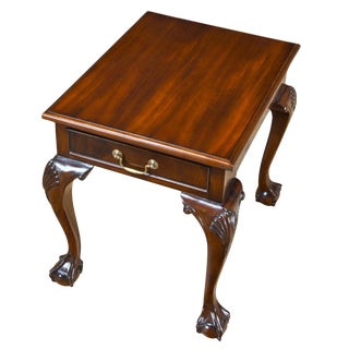 Traditional Mahogany Lamp Table For Sale