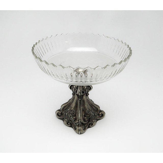 Biedermeier Fruit Bowl on Stand, Austria, 1850s For Sale - Image 5 of 8