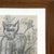 Dutch Artist, Expressive Cat with Kittens, Pencil Drawing, 1966, Framed For Sale - Image 4 of 11
