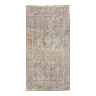 Antique Azeri Rug From Turkey 4x7 | Faded Floral Design For Sale
