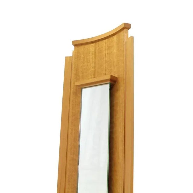 Vintage Mid Century Corner Shelf Mirror Petit Vanity For Sale - Image 4 of 8