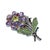 Gemstone Bochic "Orient" VIntage Sapphire, Amethyst & Tsavorite Brooch - 18K Gold & Silver For Sale - Image 7 of 18