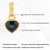 Heart-Shaped Blue Sapphire Bezel Set Solitaire Pendant in 14k Yellow Gold For Sale - Image 11 of 14