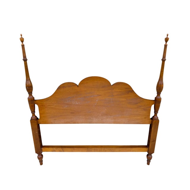 Early 20th Century Baker Furniture Full Size Four Poster Bedframe For Sale - Image 5 of 10