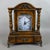 Vintage Table Clock Support Pendulum Temple Wood Columns Drawer For Sale - Image 11 of 11