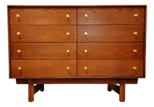 1960s Lawrence Peabody Restored Mid Century 8 Drawer Low Dresser