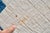 1940s Indigo and White Double Irish Chain Antique Quilt - For Sale - Image 9 of 10
