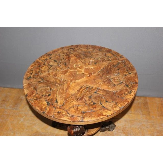 Wood Brutalist Pedestalist in Vineyard For Sale - Image 7 of 9