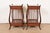 Maslow Freen French Regency Louis XVI Carved Mahogany Nightstands, Newly Refinished For Sale - Image 12 of 14
