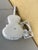French Vintage French Hand Painted Porcelain Violin & Stand For Sale - Image 3 of 10