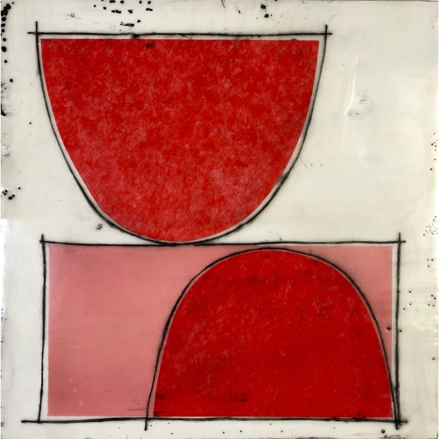 Encaustic Collage Installation by Gina Cochran - "Bigger Than Us" - 16 Panels For Sale - Image 13 of 17