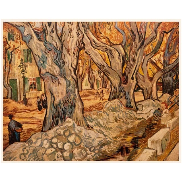 1954 After Van Gogh "The Road-Menders", First Edition Post-Impressionist Print For Sale In Dallas - Image 6 of 8