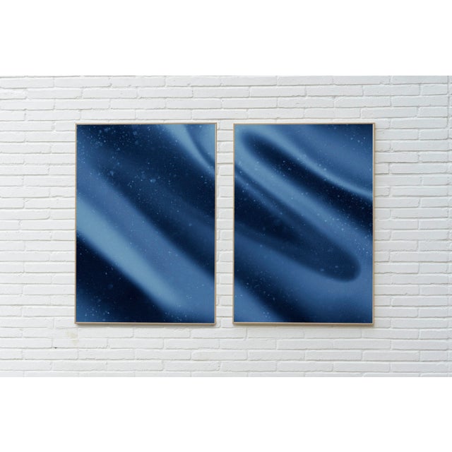 2020s 2023, Abstract Shapes, Celestial Diptych of "Space Is the Place", Giclée Print on Paper by Cyd Fontaine For Sale - Image 5 of 9