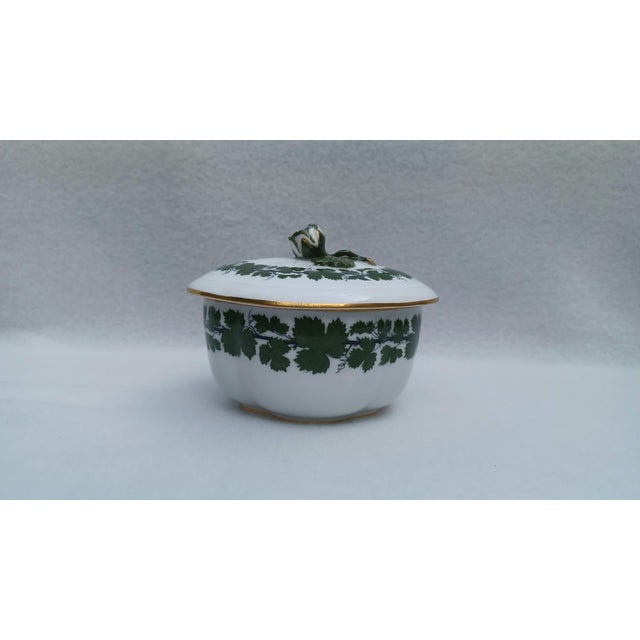 Ceramic Vintage Quatrefoil Oval Porcelain Sugar Bowl from Meissen, 1930 For Sale - Image 7 of 7