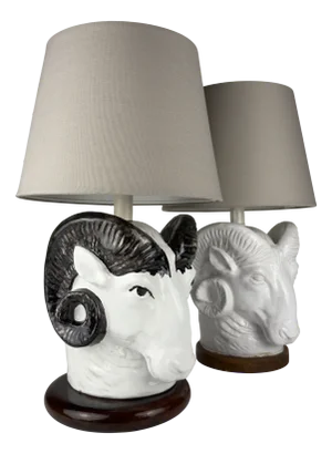 Vintage Italian Table Lamps, 1970s, Set of 2