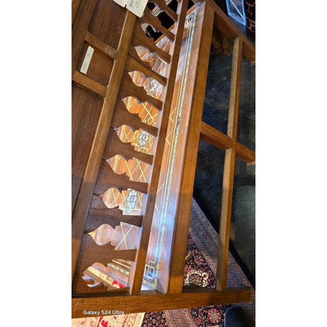 Mosaic Arabesque Bench & Chair Circa 1900 For Sale - Image 4 of 10