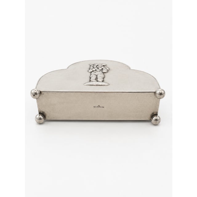 Swedish Grace Silver-Plated Napkin & Letter Holder from G.A.B., 1930s For Sale - Image 6 of 8