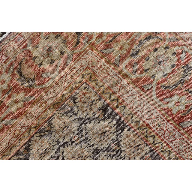 Dark Blue Antique Persian Sultanabad Rug in All-Over Paisley 10'3 X 15'2 For Sale - Image 15 of 15