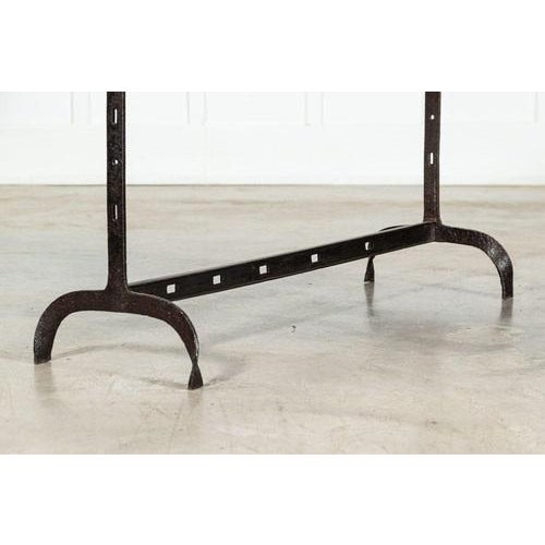 English Wrought Iron Pine Console Table, 1900s For Sale - Image 17 of 18
