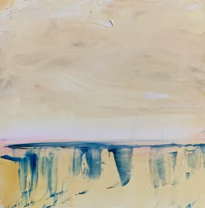 2012 "Imprint of the Sea" Abstract Seascape Oil Painting by Gail Winbury