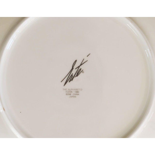 C-plate, the alphabet is a beautiful color ceramic plate realized after erté in 1986, as the back of each plate reports....