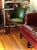 Offered in the style of Hickory Chair Co. (maker unverified). A midcentury club chair with real stories to tell. Green...
