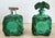 1935 Boho Chic Czech Schlevogt Ingrid Malachite Glass Scent Perfume Bottles, Set of 2 For Sale - Image 9 of 12