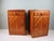 French Art Deco Oak Bedside Cabinets with Inset Marble Tops, 1930s, Set of 2 For Sale - Image 6 of 12