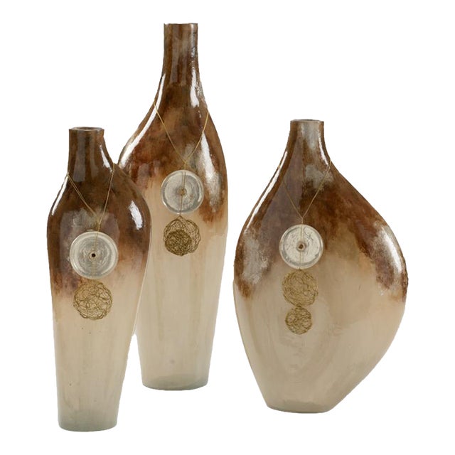 Wildwood Neka Glass Vases, Set of 3 For Sale