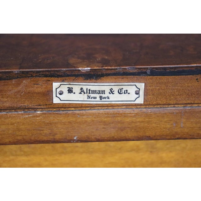 1920s Extremely Large Satinwood Adams Painted Decorated Demilune Console Sideboard For Sale - Image 5 of 12