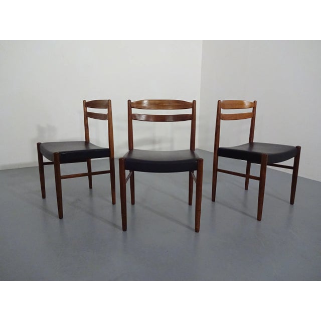 Swedish Rosewood Side Chairs by Carl Ekström for Albin Johansson & Söner, 1960s, Set of 3 For Sale - Image 11 of 18