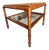 Vintage Bamboo Display Cabinet with Vienna Straw and Glass Shelves For Sale